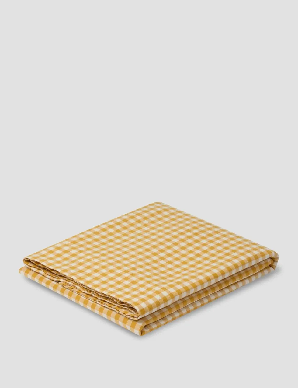 Linen Rich Gingham Flat Sheet