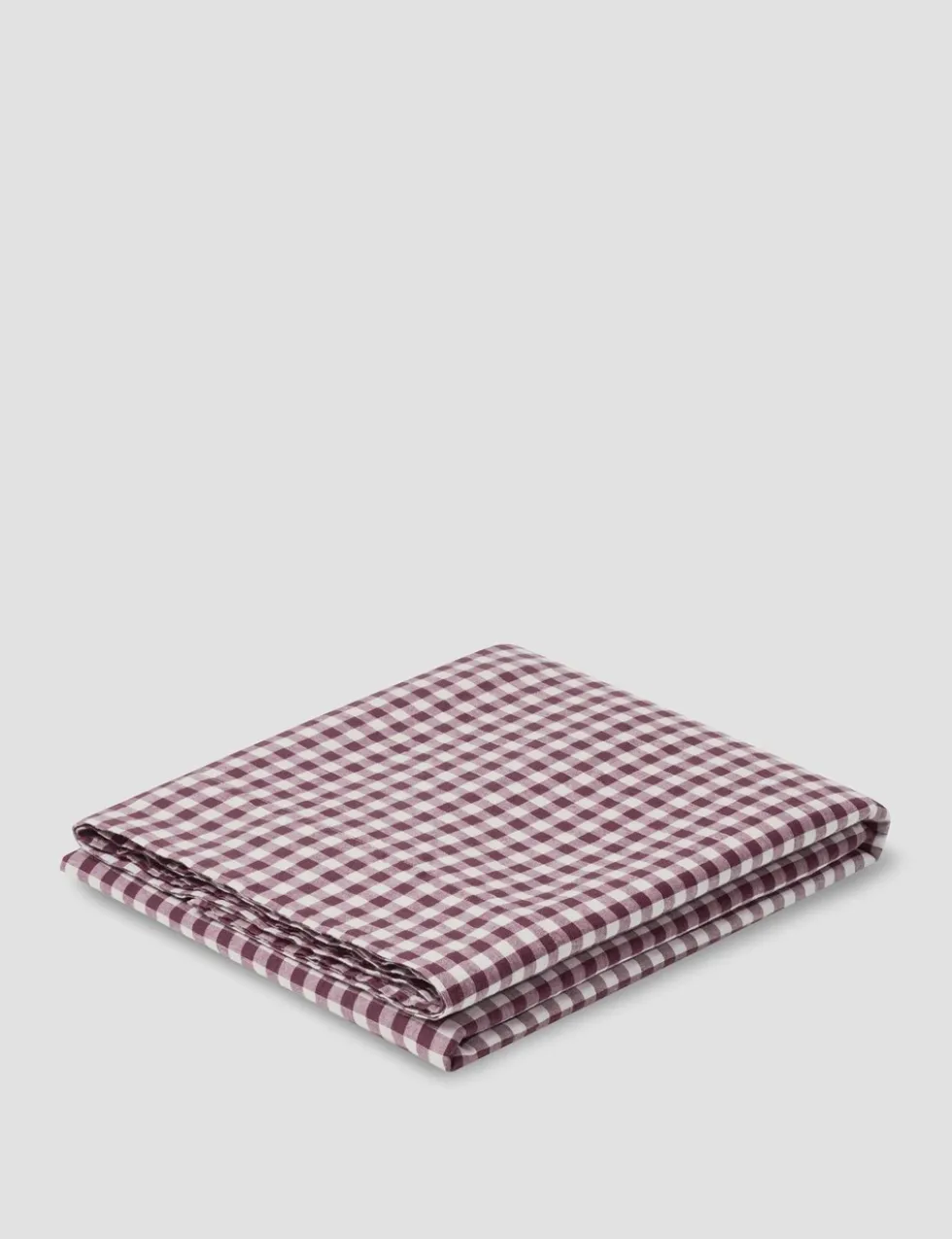Linen Rich Gingham Flat Sheet