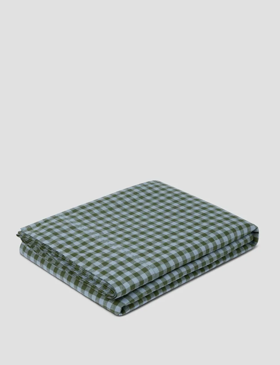 Linen Rich Gingham Flat Sheet
