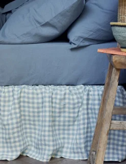 Linen Rich Gingham Valance Sheet