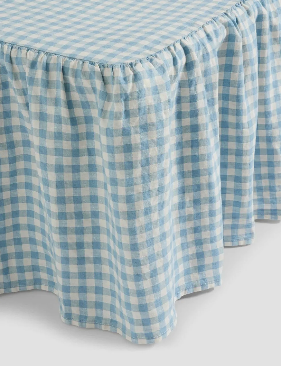 Linen Rich Gingham Valance Sheet