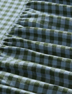 Linen Rich Gingham Valance Sheet