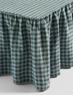 Linen Rich Gingham Valance Sheet