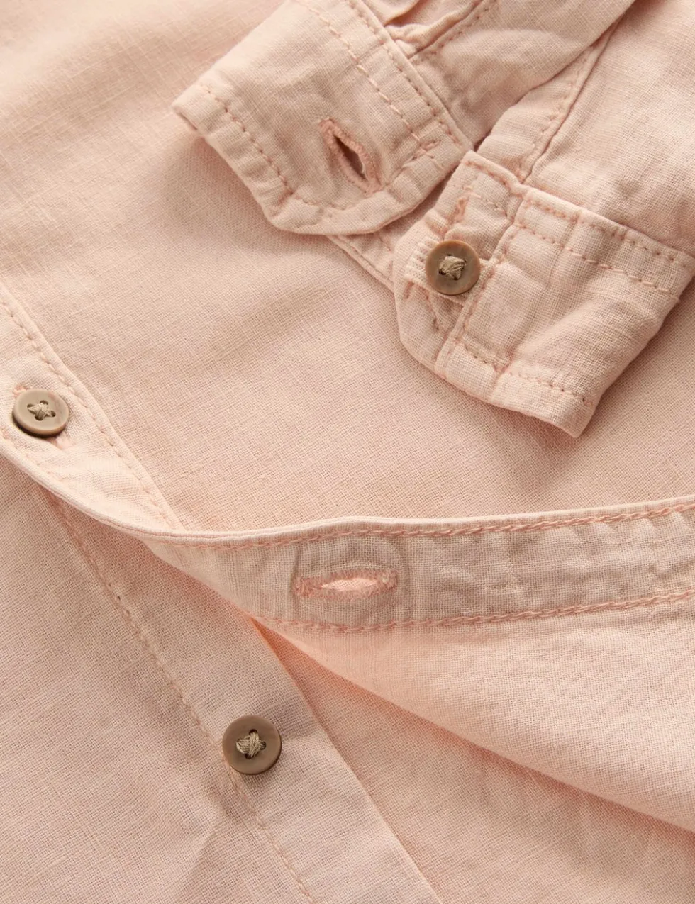 Linen Rich Grandad Shirt (2-8 Yrs)