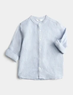 Linen Rich Grandad Shirt (2-8 Yrs)