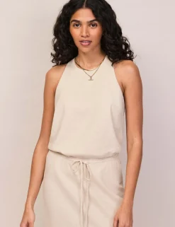 Linen Rich Halter Neck Top