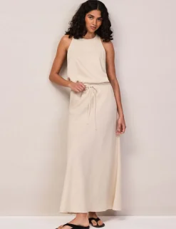 Linen Rich Halter Neck Top
