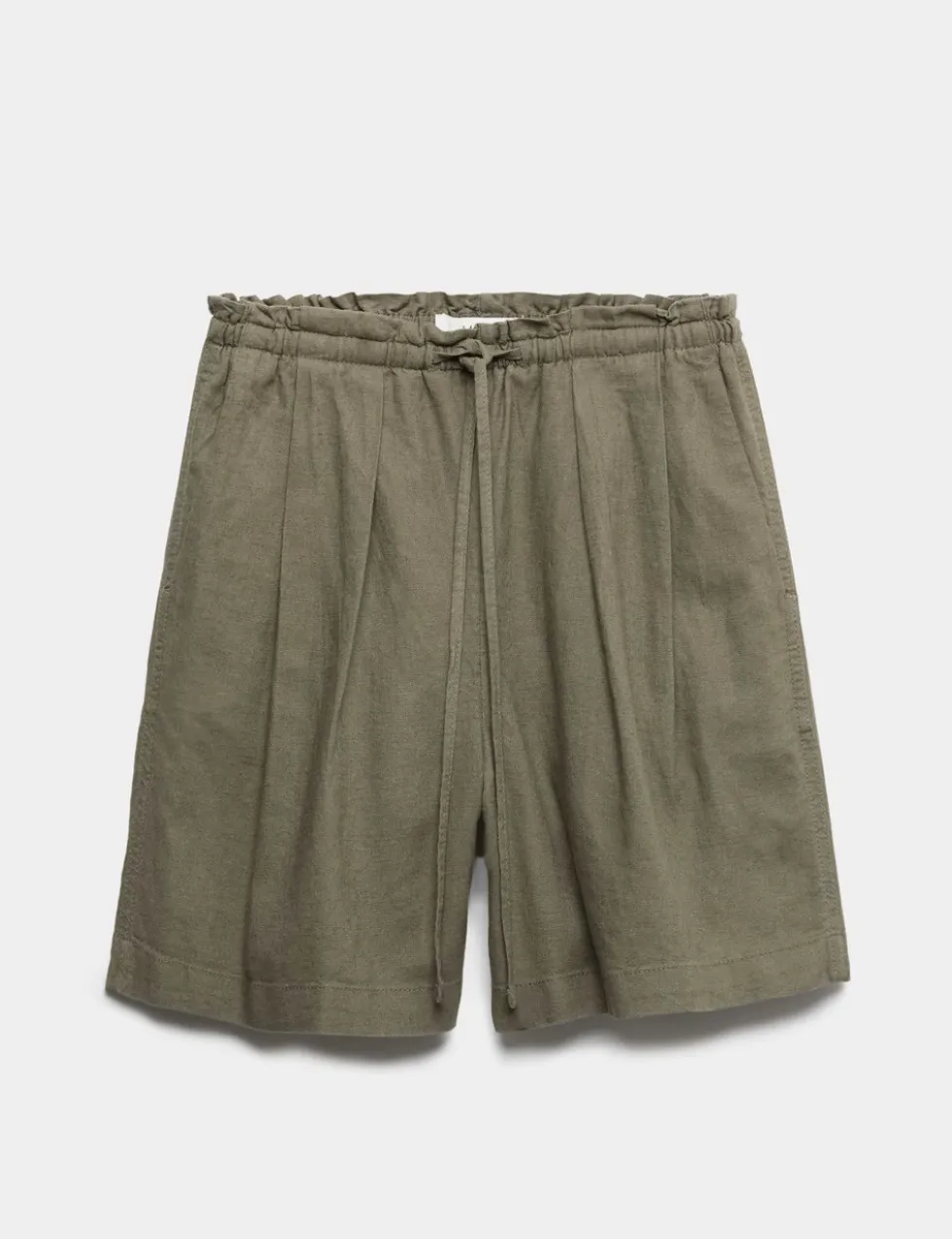 Linen Rich High Waisted Shorts