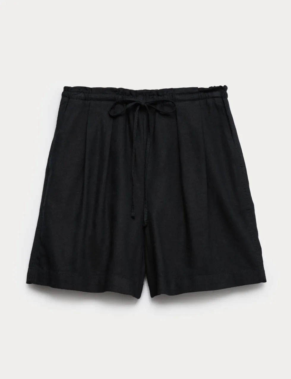 Linen Rich High Waisted Shorts