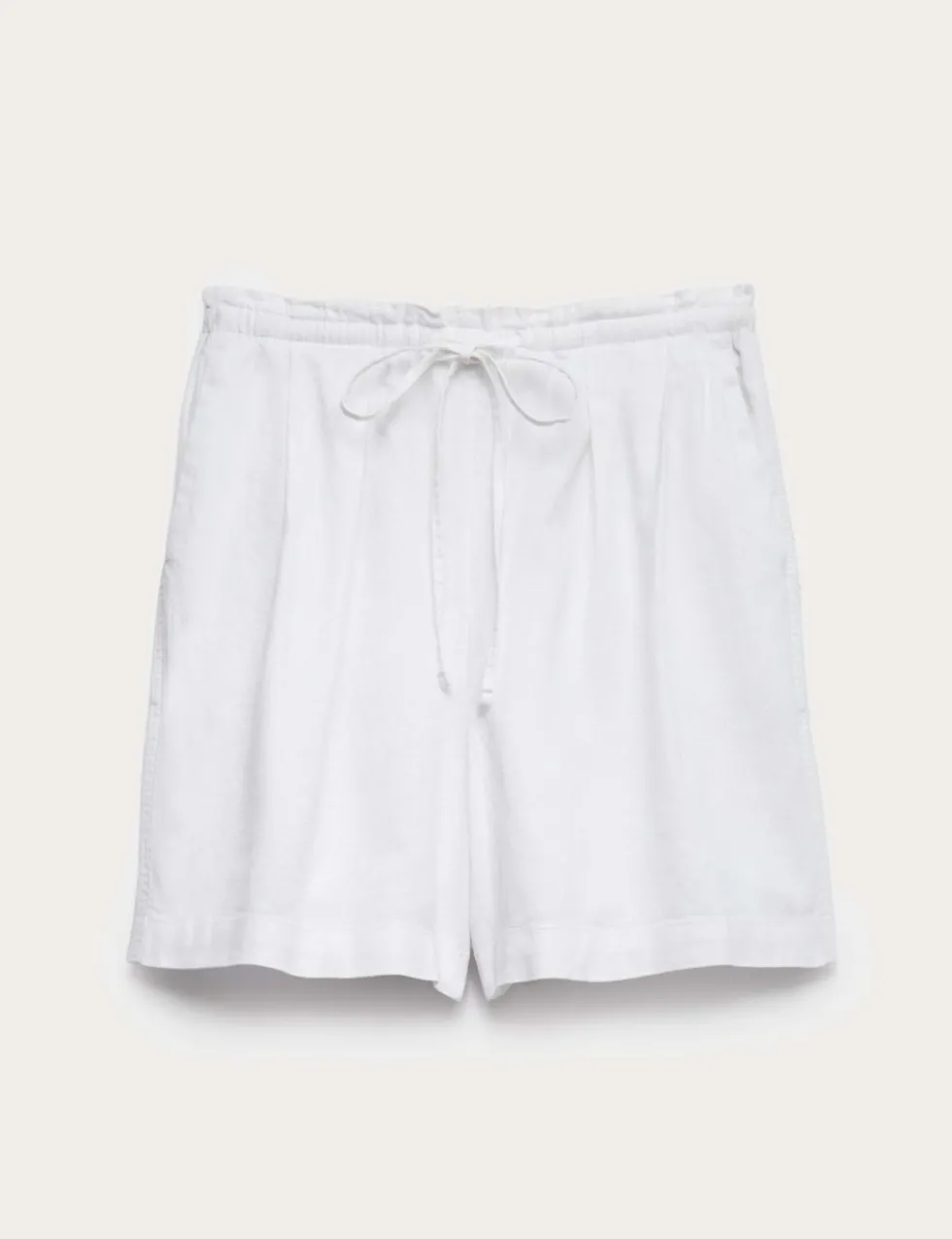 Linen Rich High Waisted Shorts