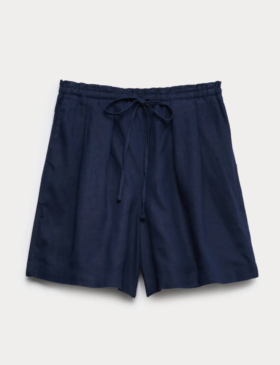 Linen Rich High Waisted Shorts