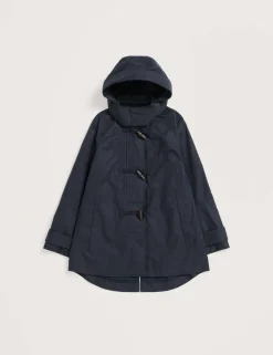Linen Rich Hooded Duffle Coat