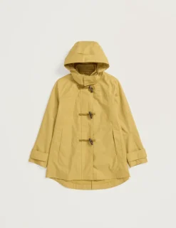 Linen Rich Hooded Duffle Coat