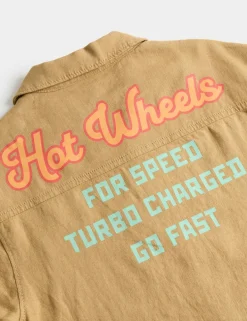 Linen Rich Hot Wheels⢠Graphic Shirt (2-8 Yrs)