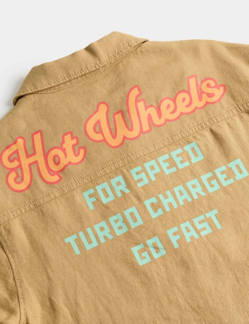 Linen Rich Hot Wheels™ Graphic Shirt (2-8 Yrs)