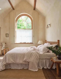 Linen Rich Kemptown Stripe Duvet Cover