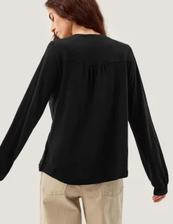 Linen Rich Ladder Detail Shirt