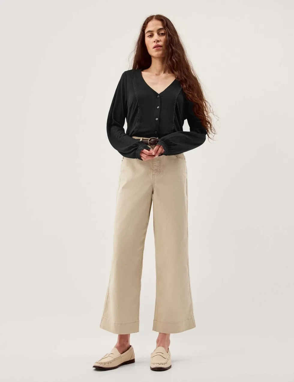 Linen Rich Ladder Detail Shirt