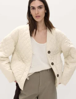 Linen Rich Lightweight Quilted Jacket