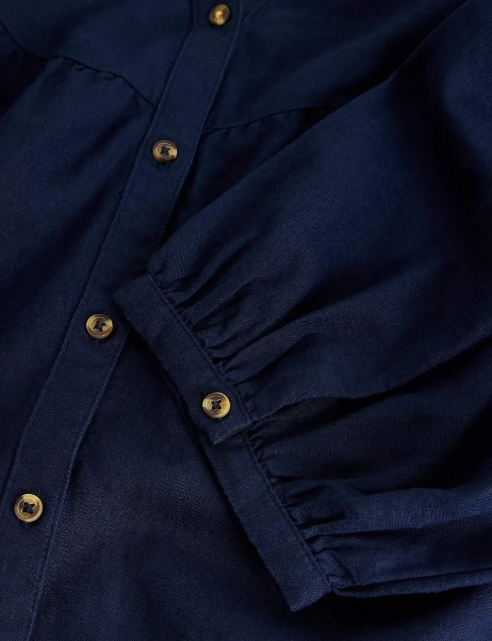 Linen Rich Notch Neck Tunic
