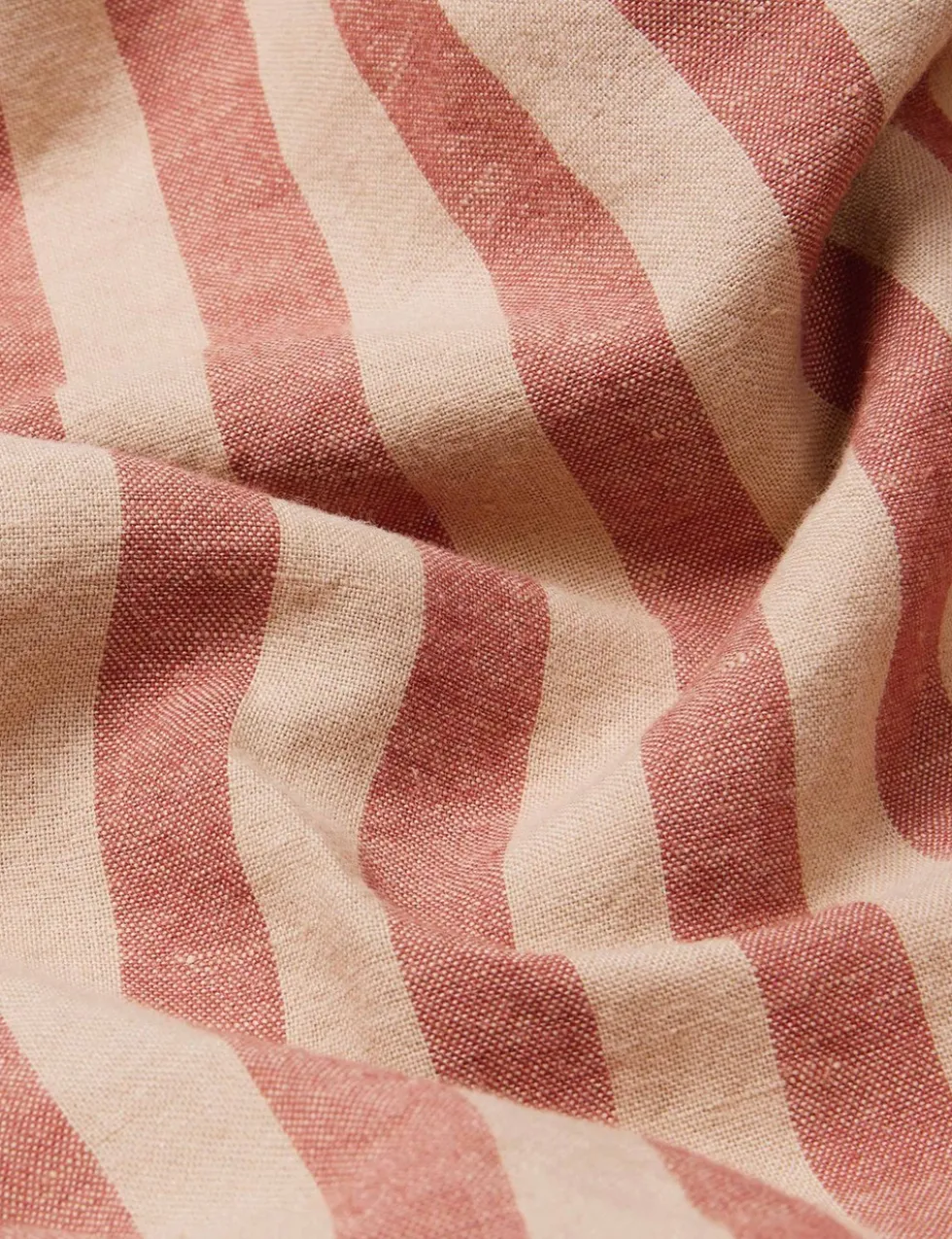 Linen Rich Pembroke Stripe Fitted Sheet