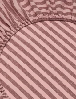 Linen Rich Pembroke Stripe Fitted Sheet