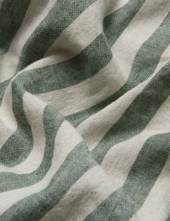 Linen Rich Pembroke Stripe Fitted Sheet