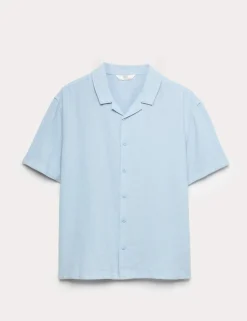 Linen Rich Plain Shirt (6-16 Yrs)