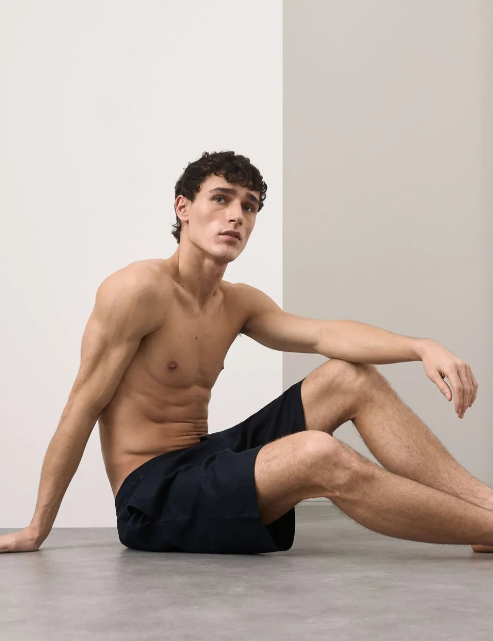 Linen Rich Pyjama Shorts