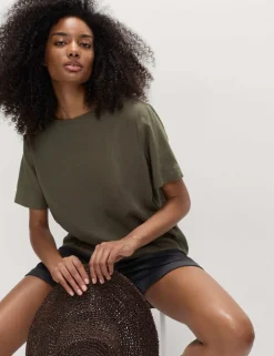 Linen Rich Relaxed T-Shirt