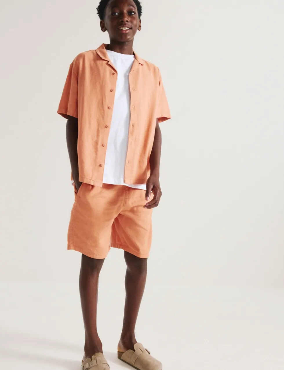 Linen Rich Shorts (6-16 Yrs)