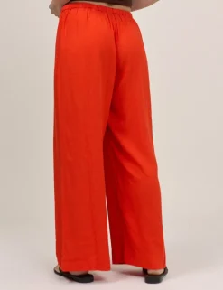 Linen Rich Straight Leg Trousers
