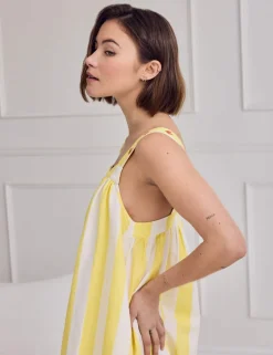 Linen Rich Striped Chemise