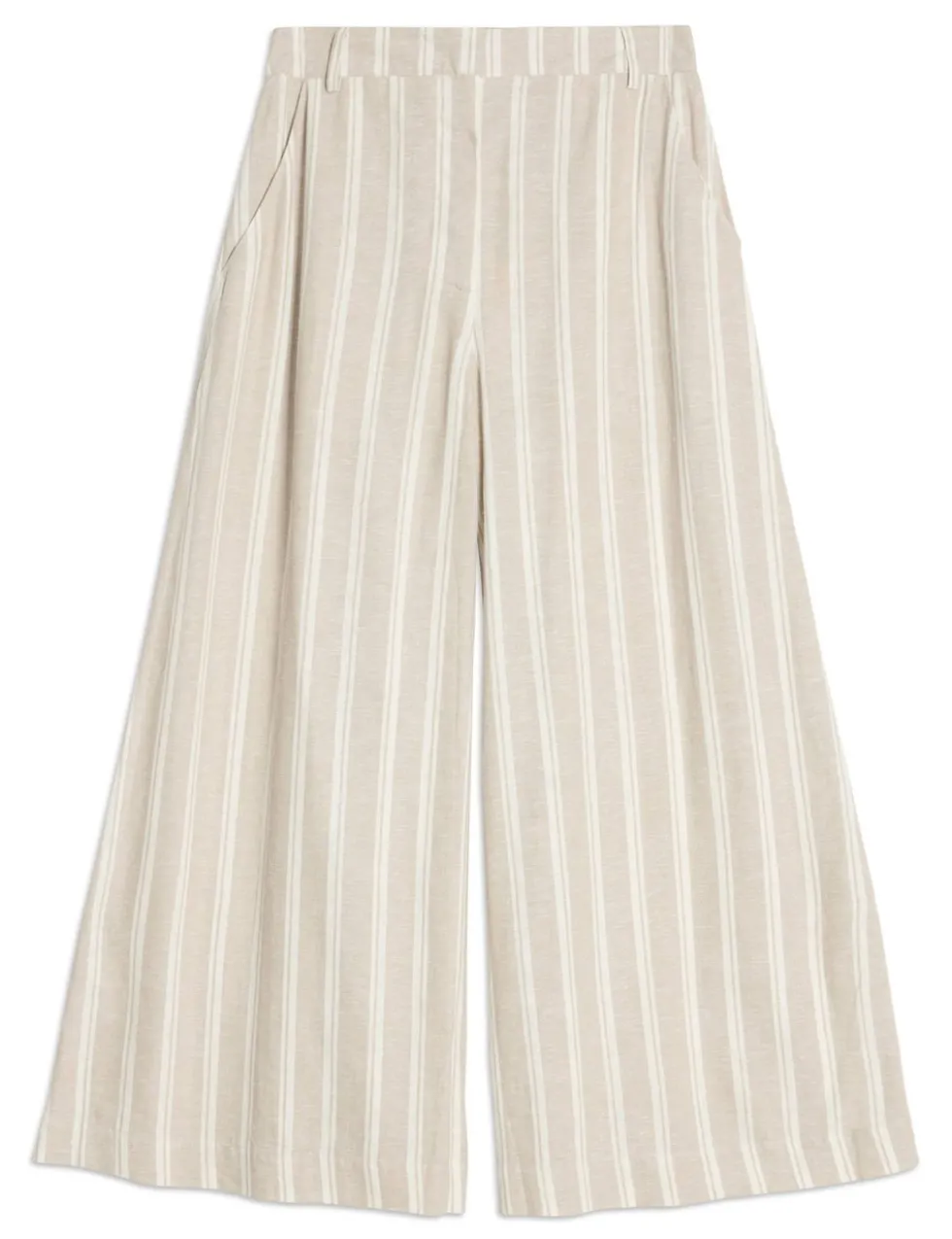 Linen Rich Striped Culottes