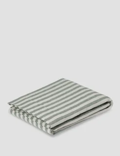 Linen Rich Striped Flat Sheet