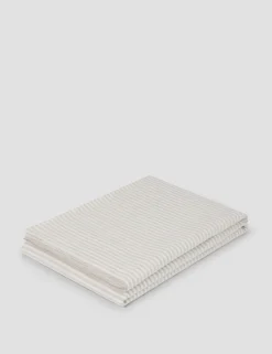 Linen Rich Striped Flat Sheet
