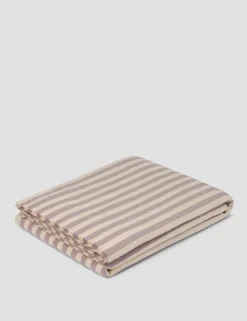 Linen Rich Striped Flat Sheet