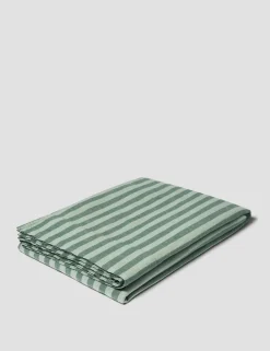 Linen Rich Striped Flat Sheet