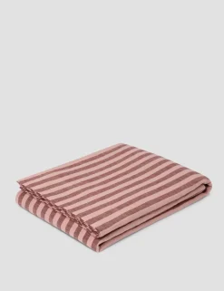 Linen Rich Striped Flat Sheet