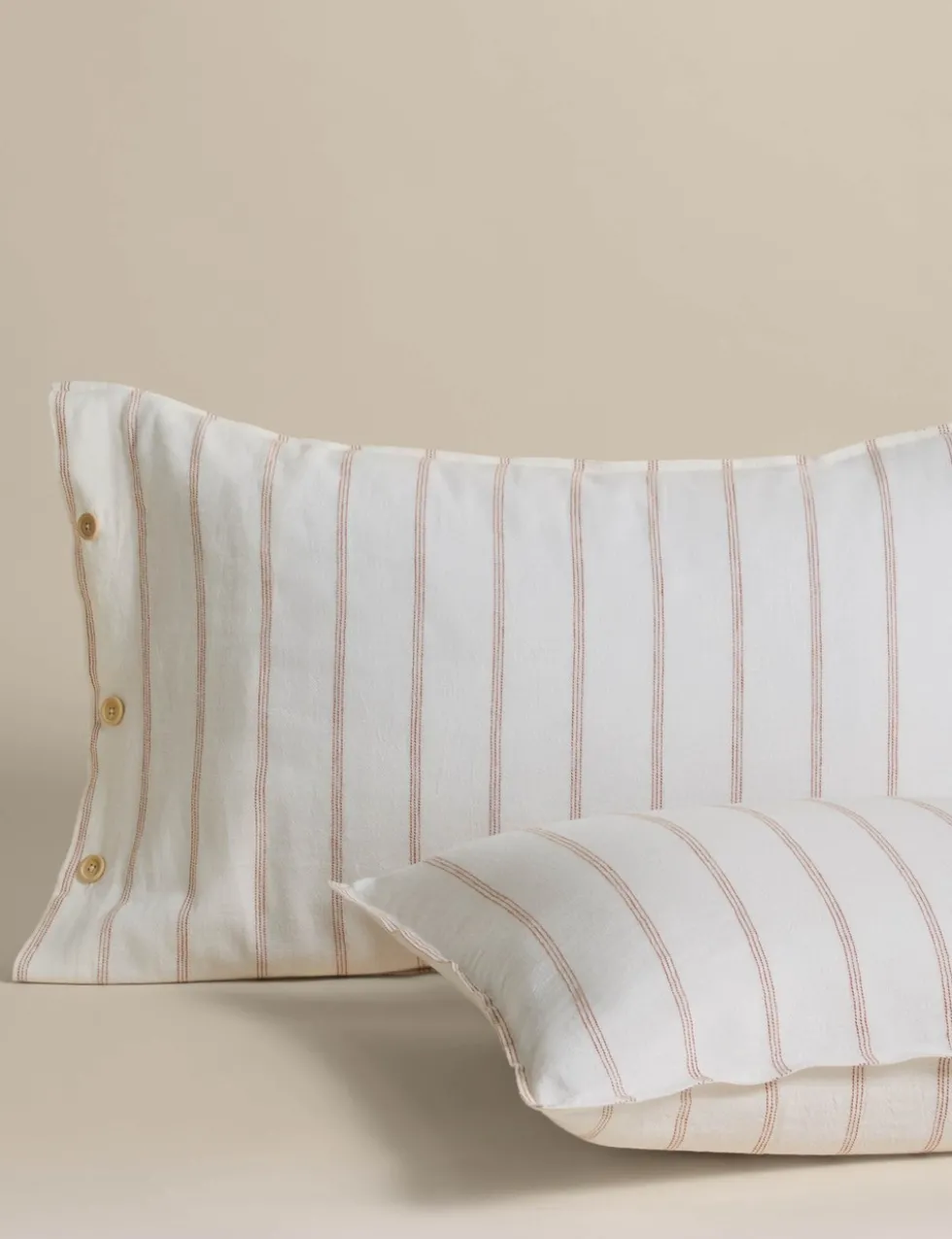Linen Rich Striped Jacquard Bedding Set