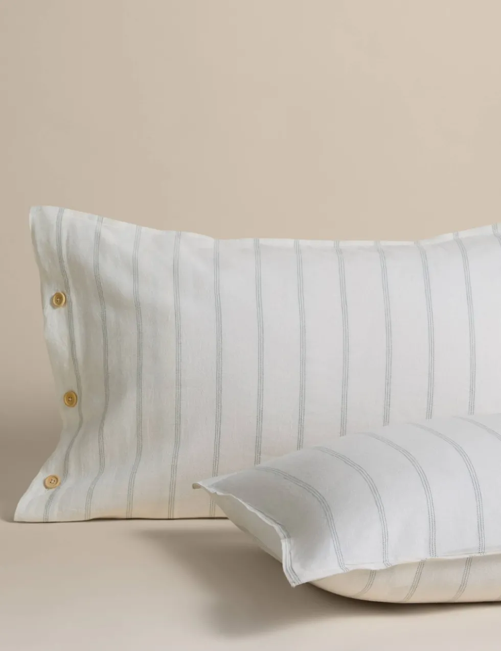 Linen Rich Striped Jacquard Bedding Set