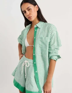 Linen Rich Striped Shirt