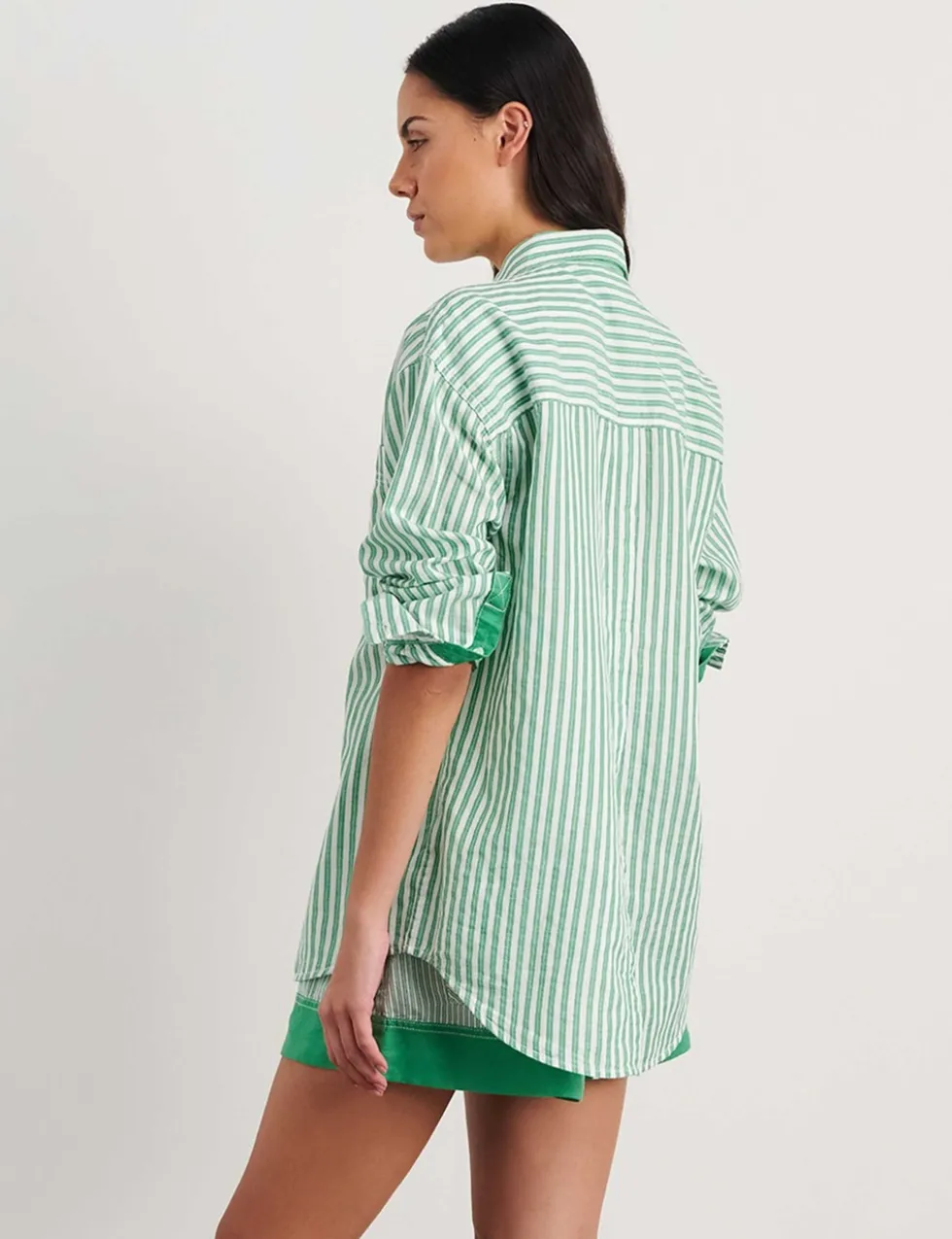 Linen Rich Striped Shirt