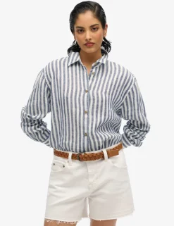 Linen Rich Striped Shirt
