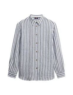 Linen Rich Striped Shirt