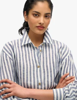Linen Rich Striped Shirt