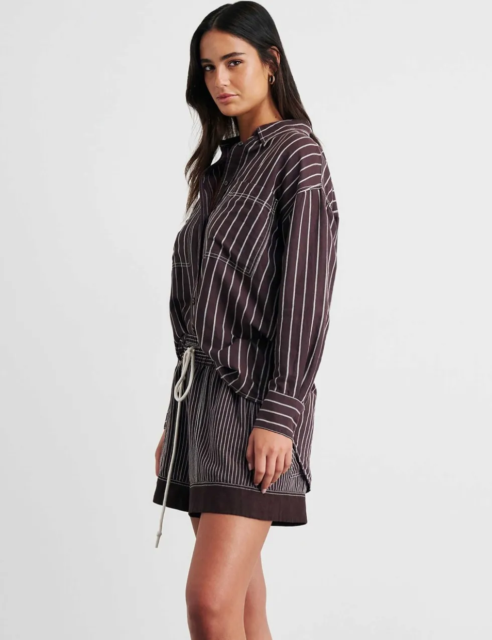 Linen Rich Striped Shirt