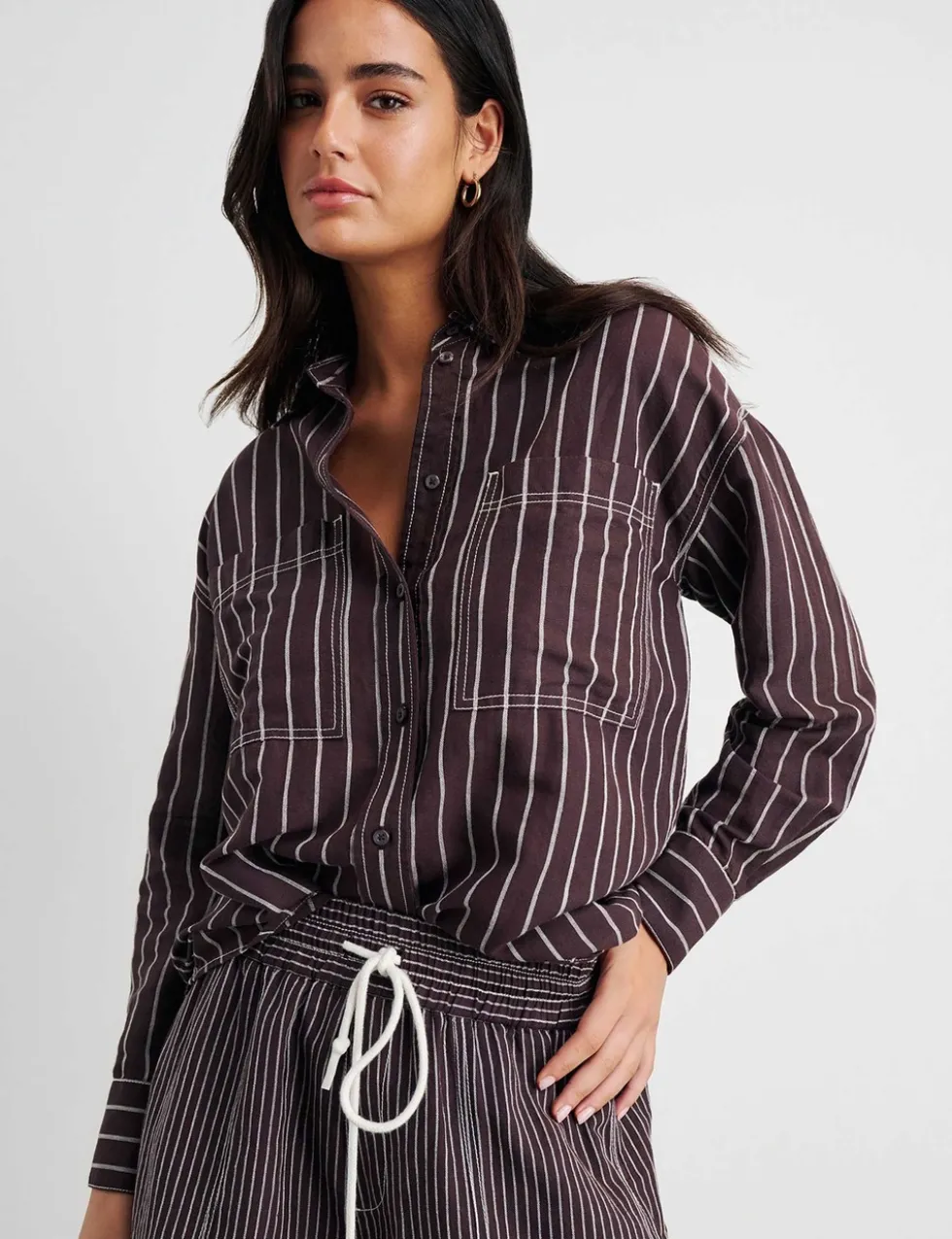 Linen Rich Striped Shirt