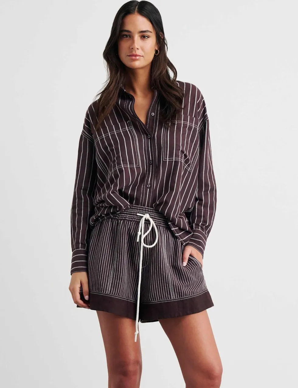 Linen Rich Striped Shirt