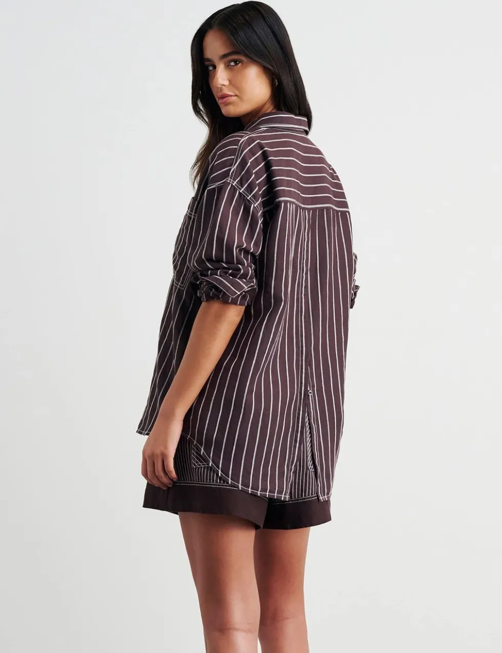 Linen Rich Striped Shirt